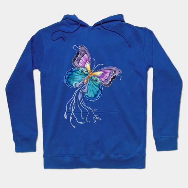 Fanciful Butterfly Hoodie by SandraGale Art